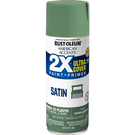 Moss Green Rust Oleum American Accents 2x Ultra Cover Satin Spray