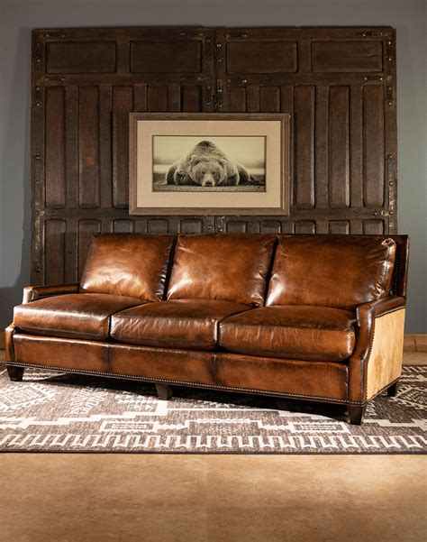 Jericho Leather Sofa Fine Furniture Adobe Interiors