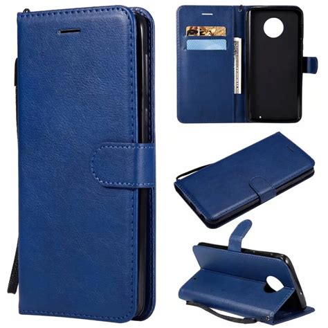 Wallet Case For Motorola Moto G6 Plus 2018 Flip Cover Pure Color Pu