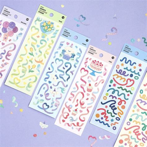Mochithings Confetti Hologram Deco Sticker