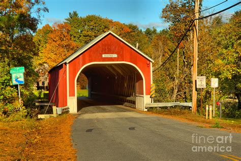 Sawyers Crossing Road Covered Bridge Photograph By Adam Jewell Pixels