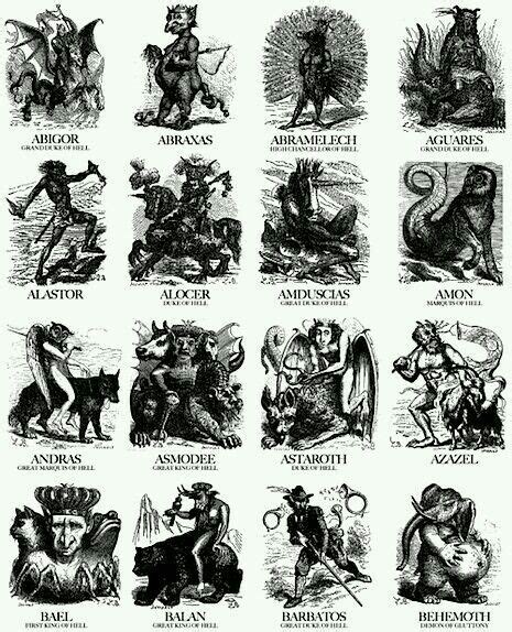 A Picture Of Some Kinds Of Famous Demons Supernatural Amino
