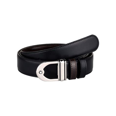 Montblanc Reversible Calfskin Leather Belt Luxury Time