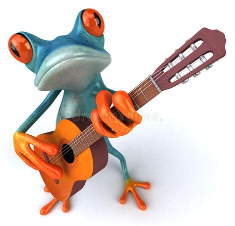 Frog Playing A Guitar Stock Vector Illustration Of Cute 22093548