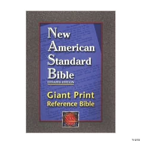 New American Standard Bible Giant Print Reference Bible Black