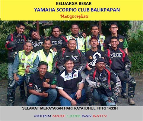Pesan dan kesan ramadhan yang harus dipegang teguh bersama. Yamaha Scorpio Club Balikpapan