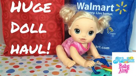 Huge Doll Haul From Target And Walmart With Baby Alive Go Bye Bye Doll