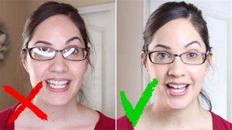 How To Avoid Glare On Glasses In Video Youtube