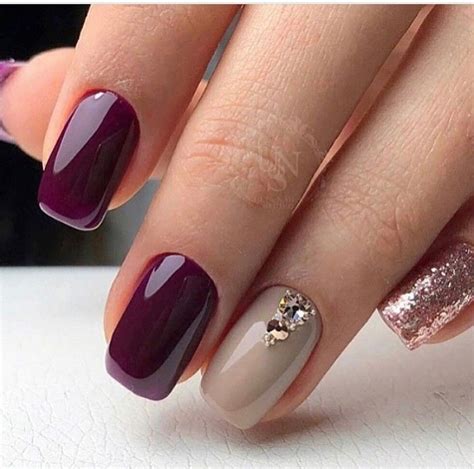 Color is becoming more and more popular and the trends for 2021 just seem happier in general. Pin by Jasmin Galissaire on Nails | Burgundy nails ...