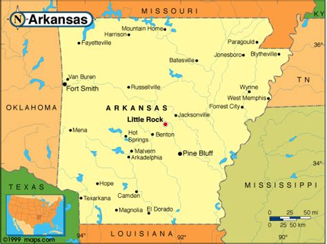 Monette Arkansas Map United States