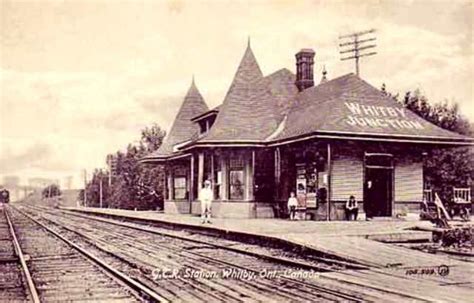 Whitby Junction Ontario Grand Trunk Railway Station Valentine Ca