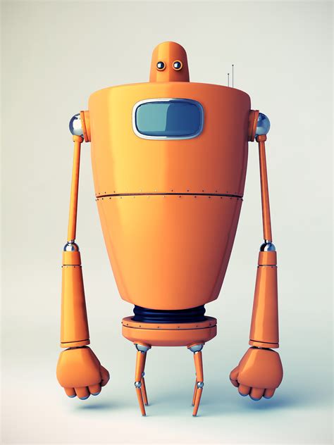 The Orange Robot On Behance