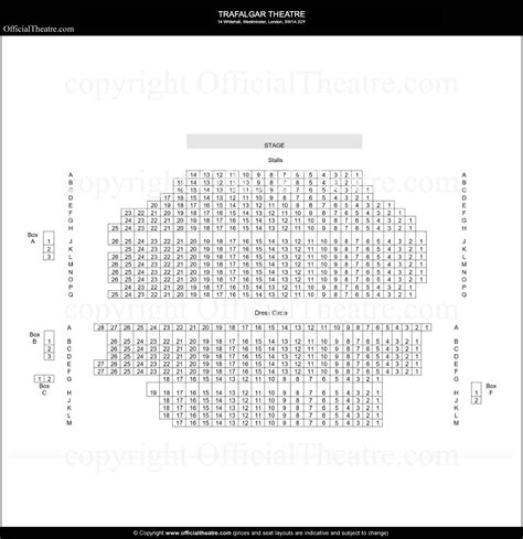Trafalgar Theatre London Seat Map And Prices For People Places And Things