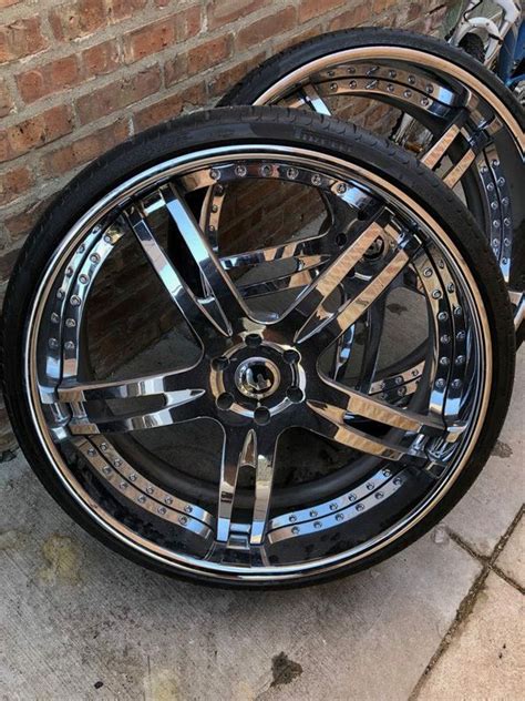 28 Inches Forgiato Chrome Wheels 6 Lugs 28 Inch Tires 79500 30 Inches