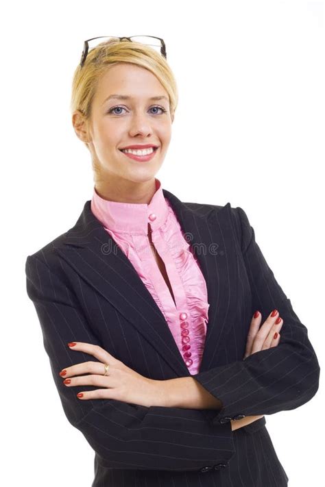 Attractive Businesswoman With Glasses Stock Image Image Of Close Friendly 12112915