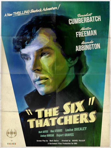 Sherlock The Six Thatchers Vintageretro Poster Póster De Sherlock