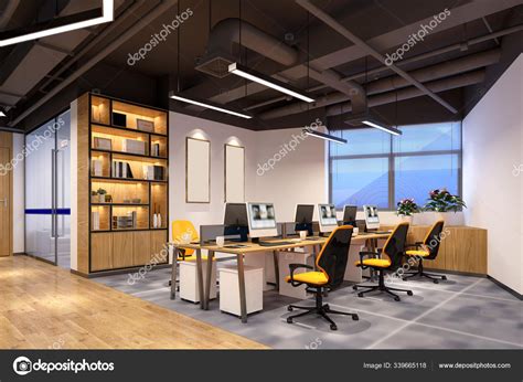 Render Modern Office Interior Stock Photo By ©mtellioglu 339665118