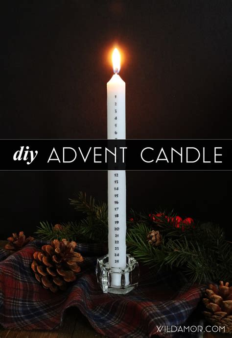 Diy Advent Candle Wild Amor