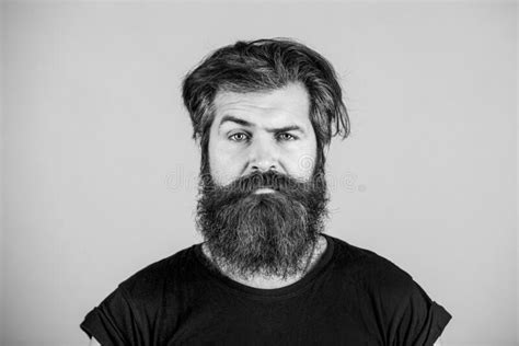 Bearded Man Barbershop Procedures Beardcare Salon For Men Long