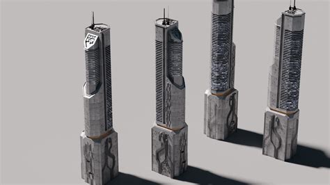 Futuristic Skyscraper 3d Model Cgtrader
