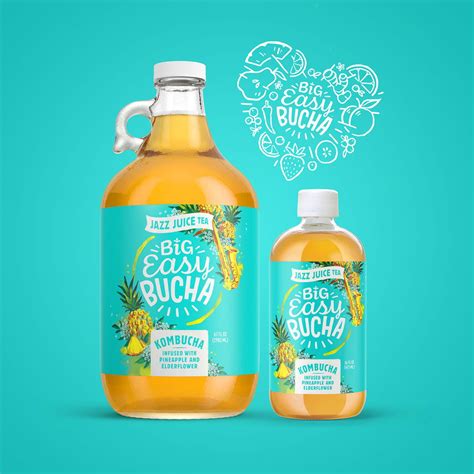 Big Easy Bucha Launches Rebranded Beverage Line Dieline