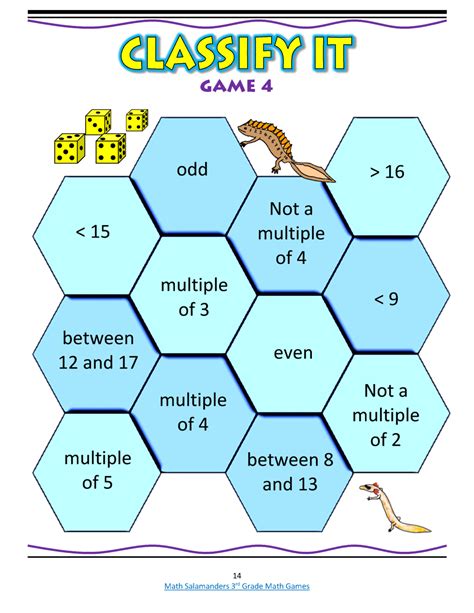 Math Games Worksheets