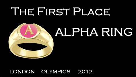 Olympic Medal Expansion Alpha To Omega The Alpha Ring For First Place Lodon 2012 Olympics