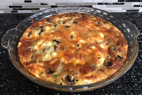 Easy Recipe Delicious Spinach Mushroom And Feta Crustless Quiche