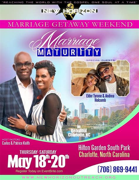 Marriage Maturity Retreat Weekend Getaway Hilton Garden Inn Charlottesouthpark May 18 To May