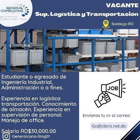 Supervisor Logistica Y Transportacion Santiago Empleos Rodriguez