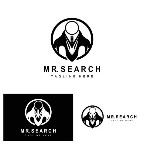 Search Logo Design, Detective Illustration, Home search, Glass Lens