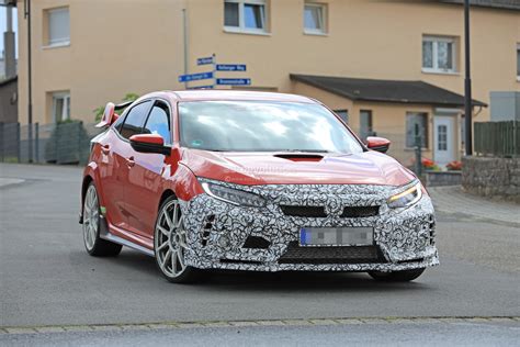 2019 Honda Civic Type R Spied In Red Differs From White