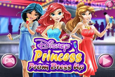 Disney Princess Prom Dress Up Dressing Games Play Online Free