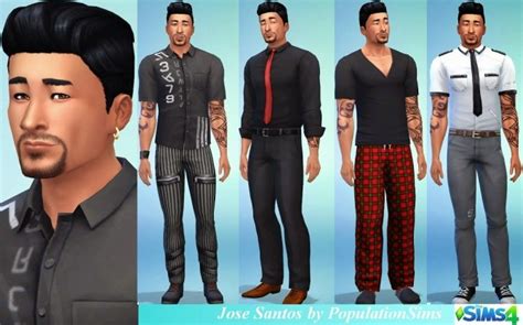 Jose Santos By Populationsims At Sims 4 Caliente Sims 4 Updates