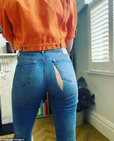 Pixie Lott S Bottom Bursts Through Her Jeans Prompting Her To Share Photo Of The Funny Moment
