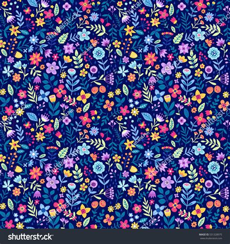 Cute Floral Pattern Small Flower Ditsy Stock Vector Royalty Free