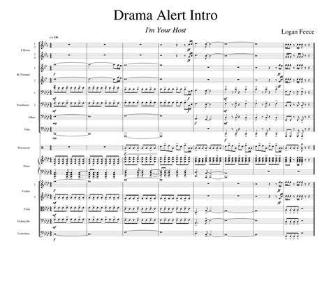 Drama Alert Intro (Important Announcement In Description) Sheet music
