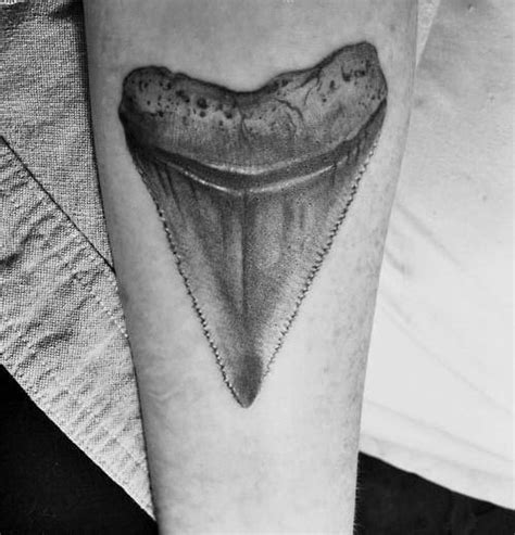 40 Shark Tooth Tattoo Designs For Men King Of The Waters