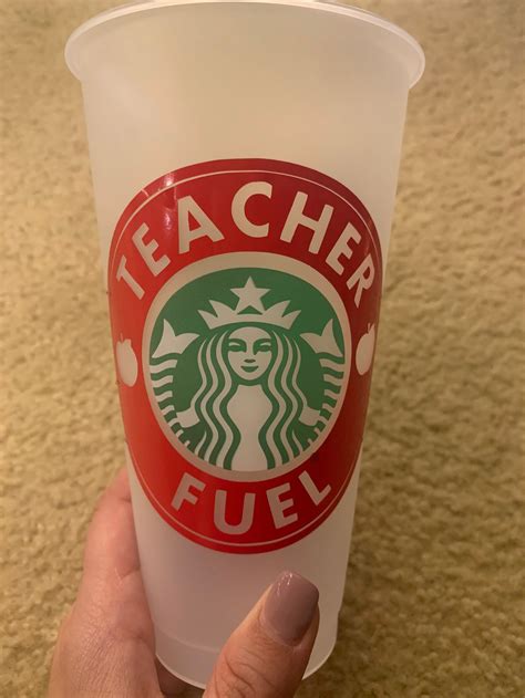 Teacher Fuel Personalized Starbucks Cup | Etsy