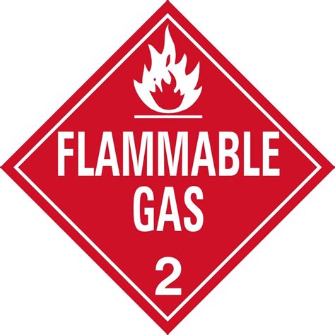 Class 2 Gases Placards And Labels According 49 CFR 173 2 HazMat Tool