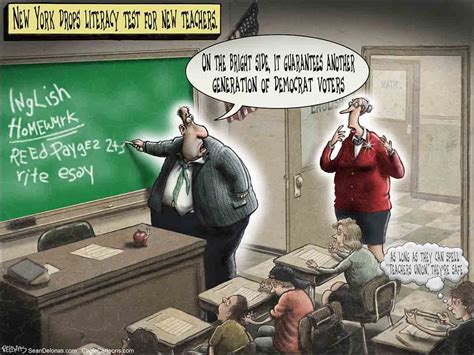 Education Sean Delonas Delonas Cartoon Funny Satire Humor New York Teachers Union