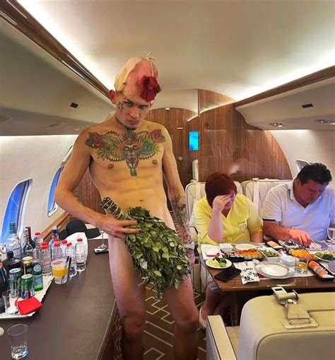 Russian Rapper Strips Naked On Private Jet In Front Of Fiancee And Her Parents