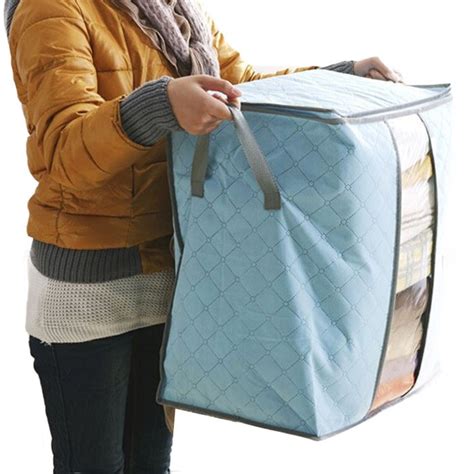 Quilted Storage Bag With Handles 3 Colors Bellechic