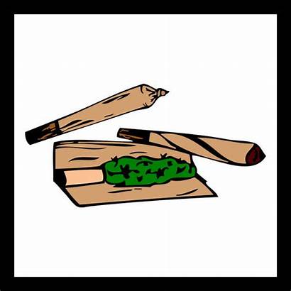 Blunt Weed Vector Marijuana Joint Rolled Clip