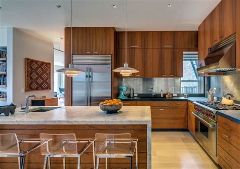 Brooklyn Heights Apartment Midcentury Kitchen New York By