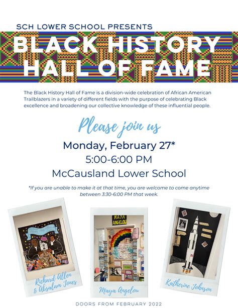 Sch Presents Black History Hall Of Fame Chestnut Hill