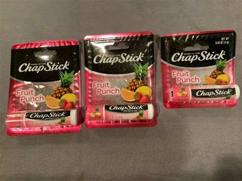 Tubes Sealed New Chapstick Fruit Punch Lip Balm Oz Ebay