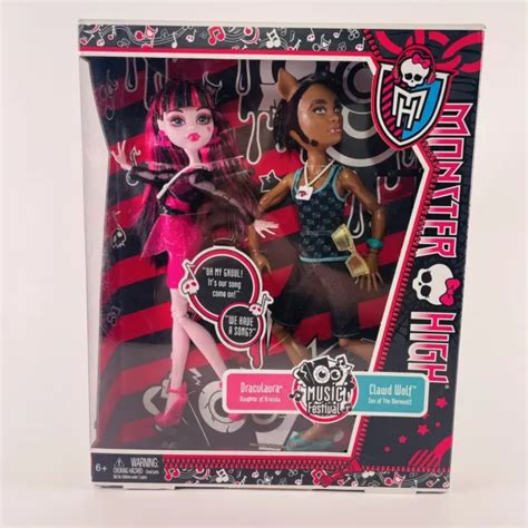 Monster High Doll Draculaura And Clawd Wolf Music Festival In Box Mattel Nib 159 99 Picclick