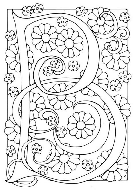 Letters, letters to color, coloring letters, color by letter, color by letters. Coloring Page letter - B - free printable coloring pages ...