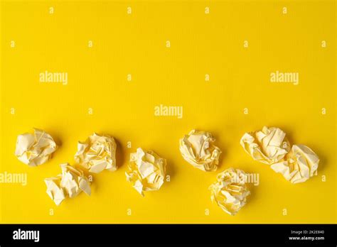 Crumpled Pieces Of Paper Stock Photo Alamy